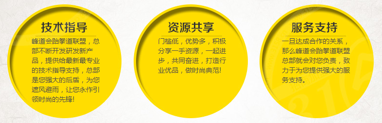 峰道會(huì)跆拳道加盟支持